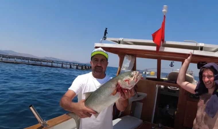 BODRUM'A GELİP BU BALIĞI TUTMADAN DÖNMEM DEDİ SÖZÜNDE DURDU!!