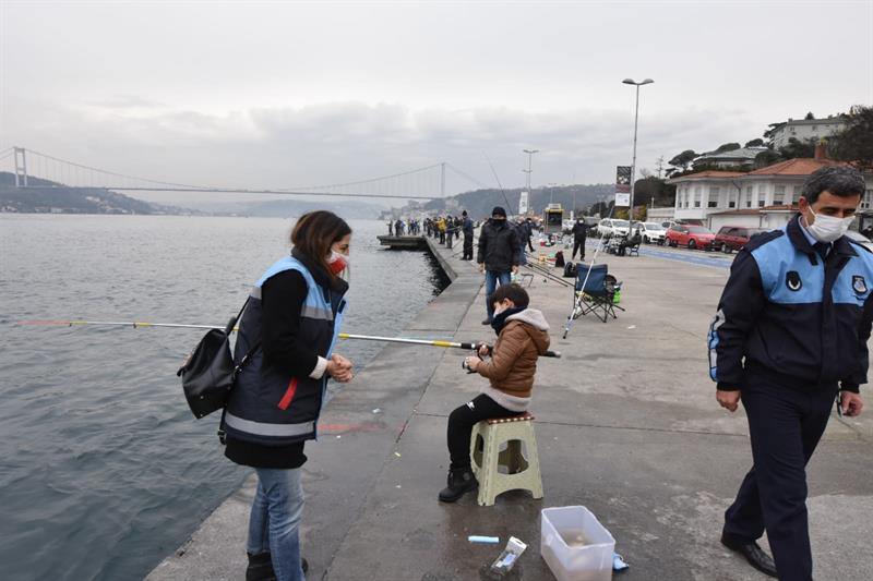 İstanbul'da 3 Bölgede Olta Balıkçılığı Denetimi