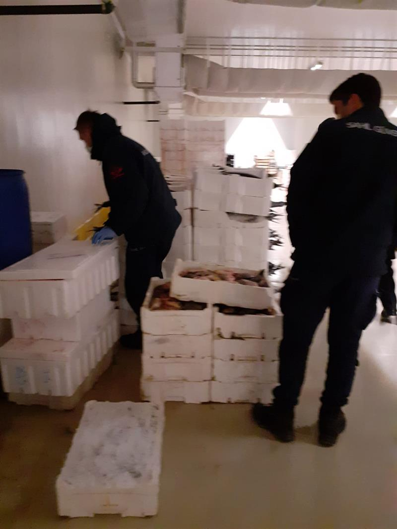 Gürpınar denetiminde 8 Ton Su Ürününe el konuldu