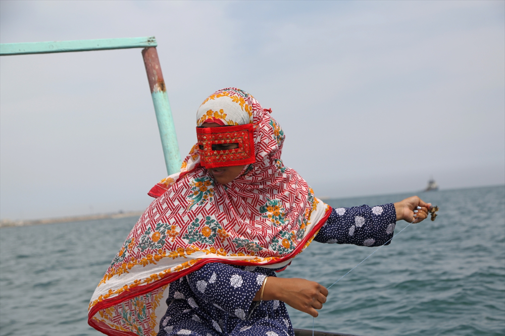 Hengam Adası'ndaki balıkçı kadınlar