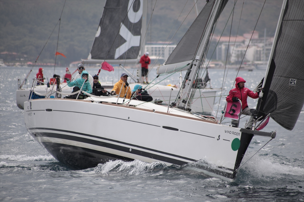 Marmaris MIYC Kış Trofesi yat yarışları altıncı ayak mücadelesi tamamlandı