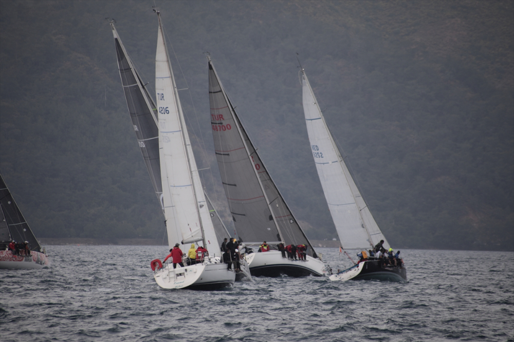 Marmaris MIYC Kış Trofesi yat yarışları altıncı ayak mücadelesi tamamlandı