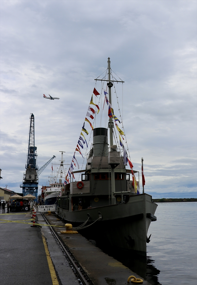 TCG Nusret N-16 Müze Gemisi Trabzon'da ziyarete açıldı