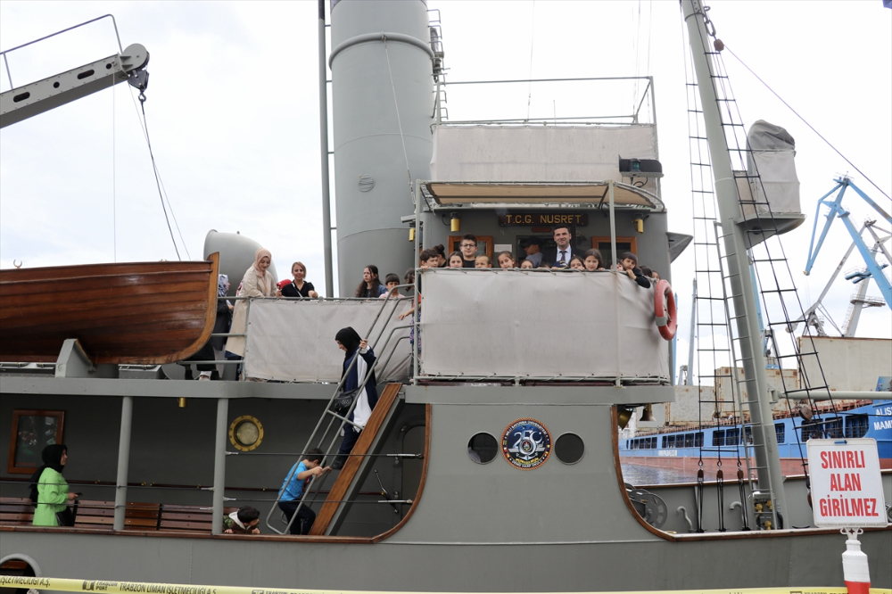 TCG Nusret N-16 Müze Gemisi Trabzon'da ziyarete açıldı