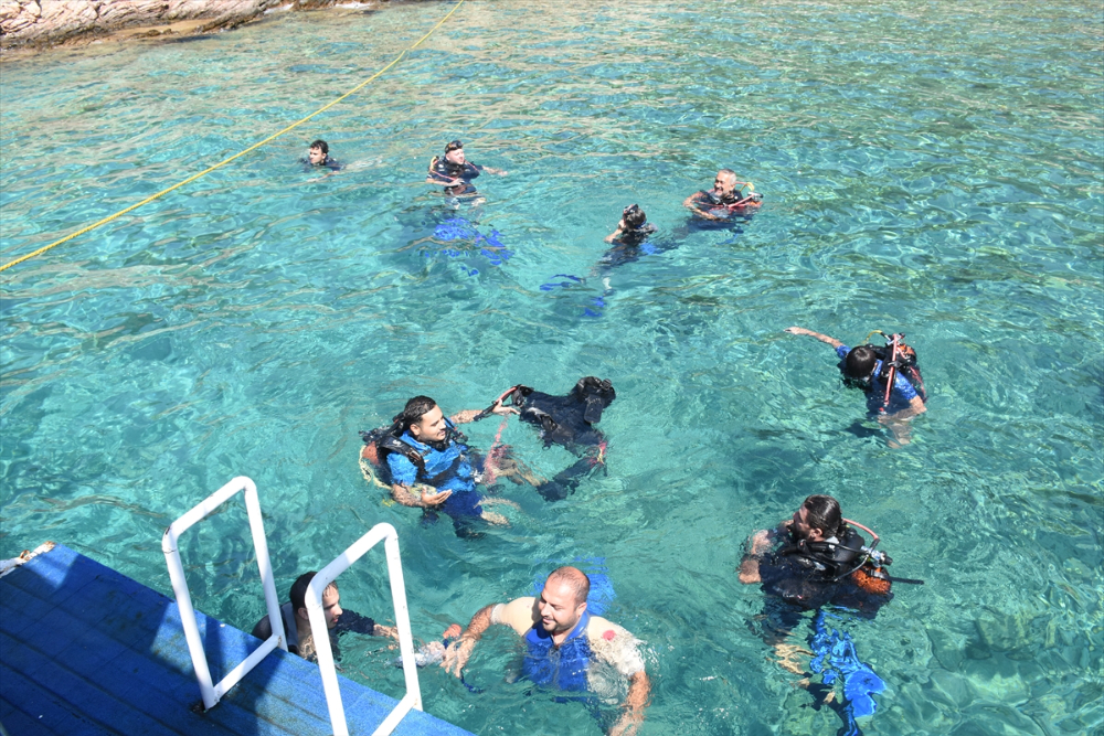 Bodrum, su altı zenginlikleriyle ziyaretçilerini ağırlıyor