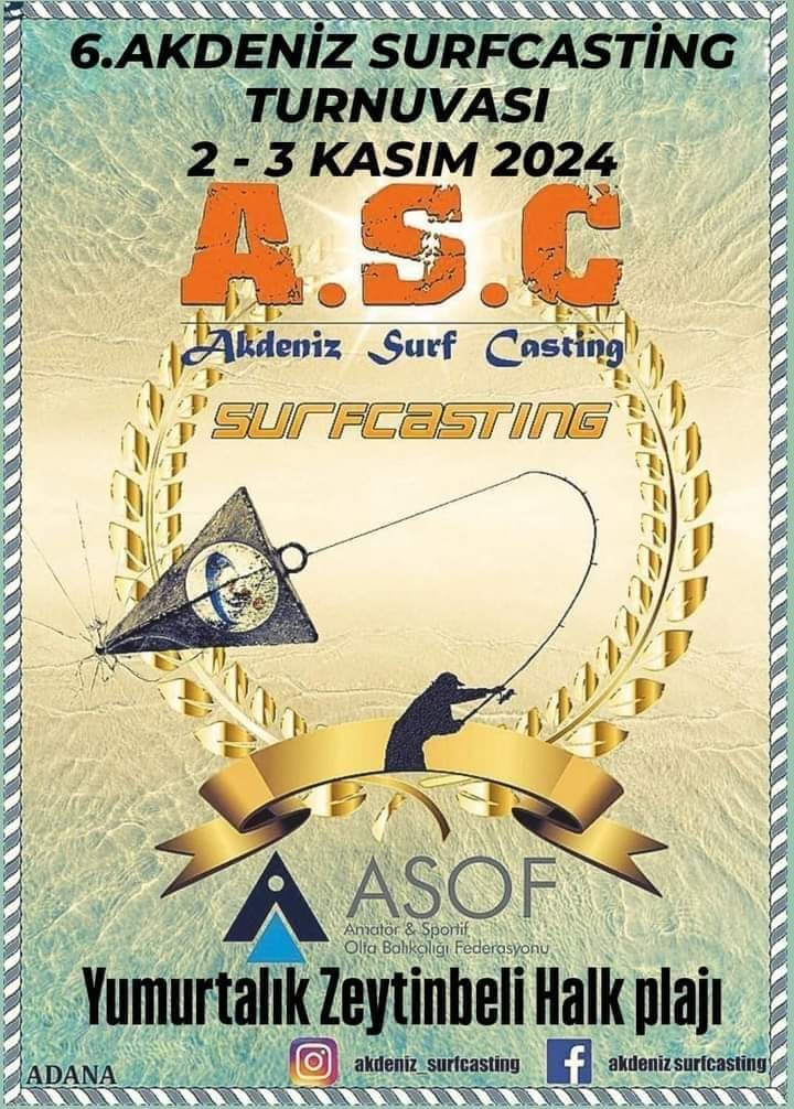 6. Akdeniz Surfcasting Turnuvası Sonuçlandı