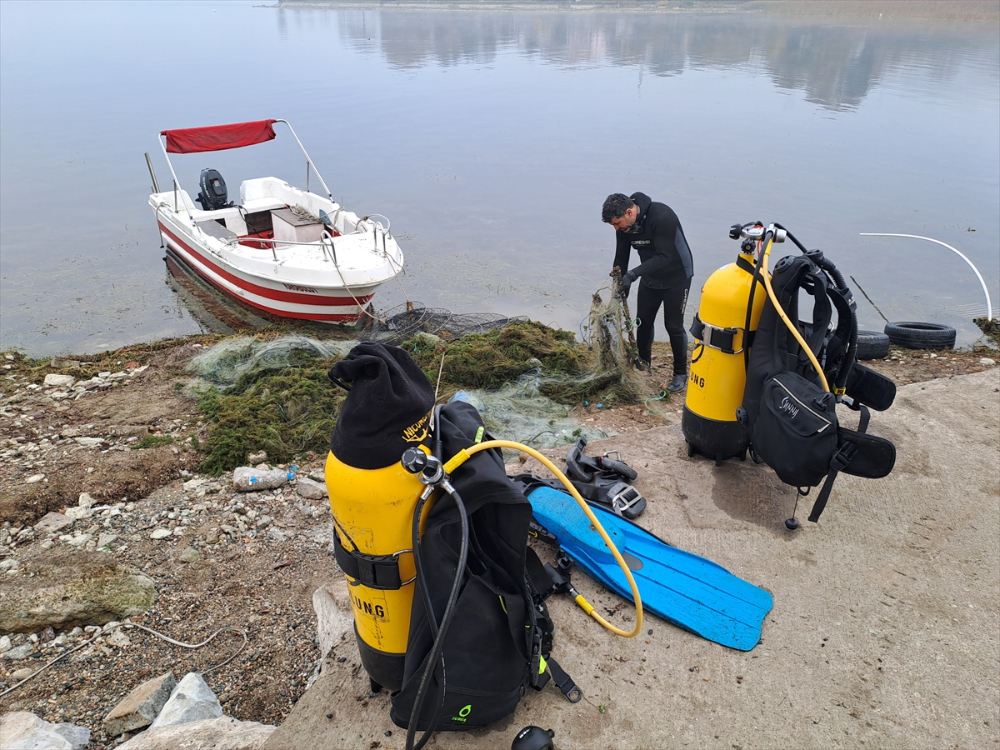 Sapanca Gölü "hayalet ağ"lardan temizleniyor|Balık Haber - Balık TV