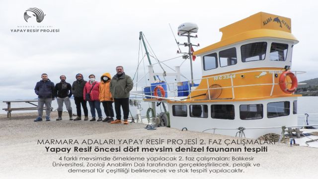 Marmara Adaları Yapay Resif Projesi: 2. Faz Çalışmaları Başladı!