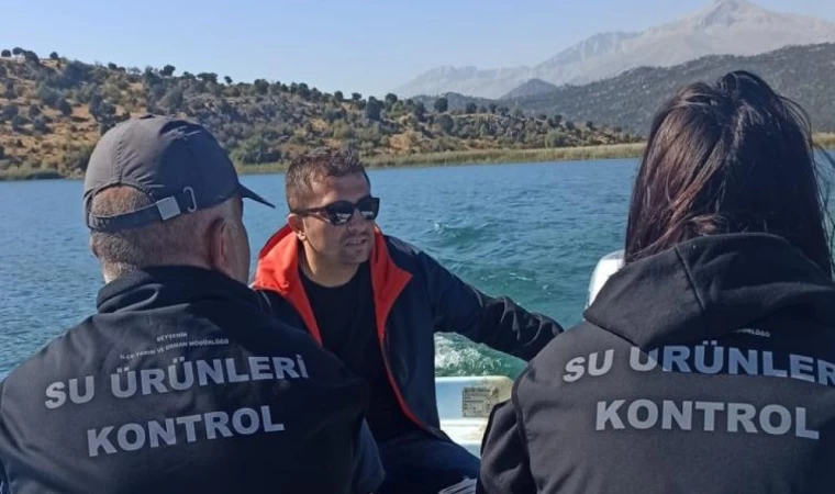 Beyşehir'de balık boy denetimleri sürüyor