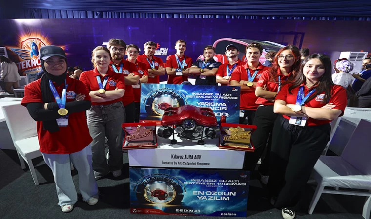 Yapay zekalı insansız su altı aracı TEKNOFEST'te "çifte sevinç" yaşattı
