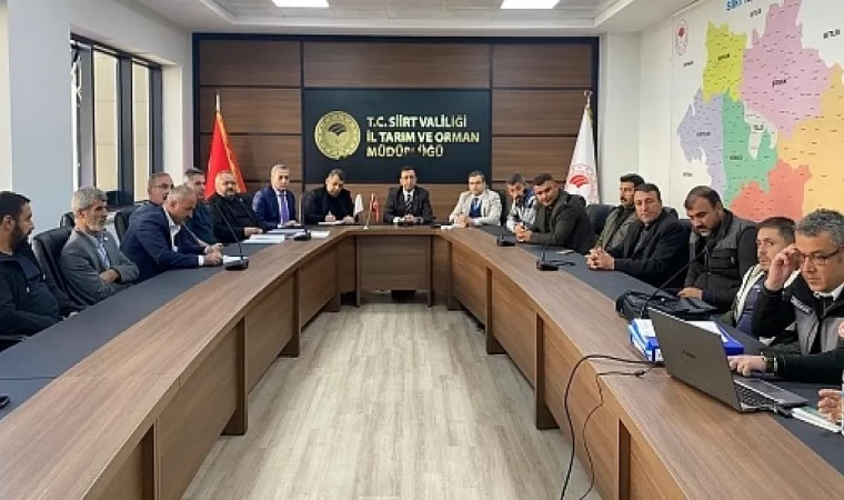 Siirt'te avlak sahalarının kiralanmasına ilişkin bilgilendirme toplantısı yapıldı