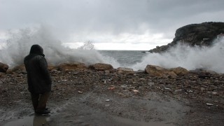 Amasra'da dev dalgalar oluştu