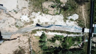 Şamlar Gölü'ne akan dereye kimyasal atık karıştı