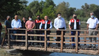 Bigadiç'te göletlere balık yavrusu bırakıldı