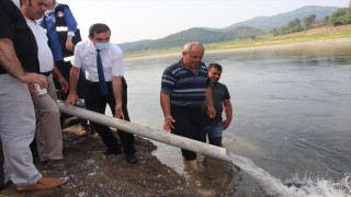Osmaniye'de Aslantaş Baraj Gölü'ne 428 bin sazan yavrusu bırakıldı