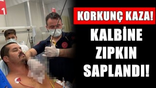 Kalbine zıpkın saplanan kişi ameliyatla sağlığına kavuştu