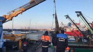 Yenikapı'da trolle kaçak avcılık yapanlara yönelik denetim yapıldı