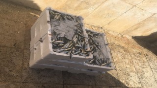 Arnavutköy'de Karaburun karaya çıkış noktasında yol kontrolü