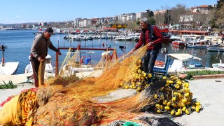 Tekirdağ'da balıkçıların 'karides' mesaisi sürüyor