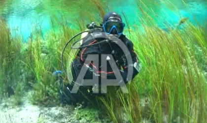 Eskişehir'de Sakarya Nehri'nin doğduğu bölge, su altından görüntülendi