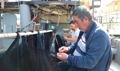 Tekirdağlı balıkçıların ağ mesaisi başladı