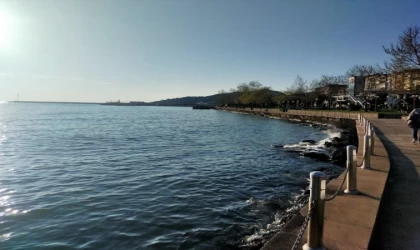 Zonguldak'ta deniz yüzeyinde görüldüğü iddia edilen kirliliğe ilişkin inceleme yapıldı