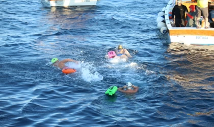 2. Gökçeada Açık Deniz Yüzme Maratonu yapıldı