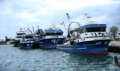 Ordu'da olumsuz hava koşulları nedeniyle balıkçı tekneleri limanlara sığındı